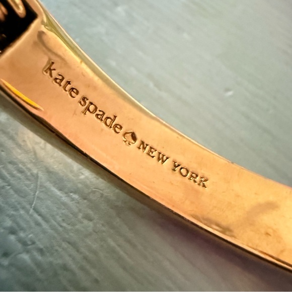 Kate Spade Rose gold Tone Hinged Bangle Bracelet - Picture 2 of 8